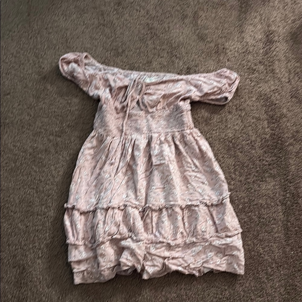 Pink Off-Shoulder Dress